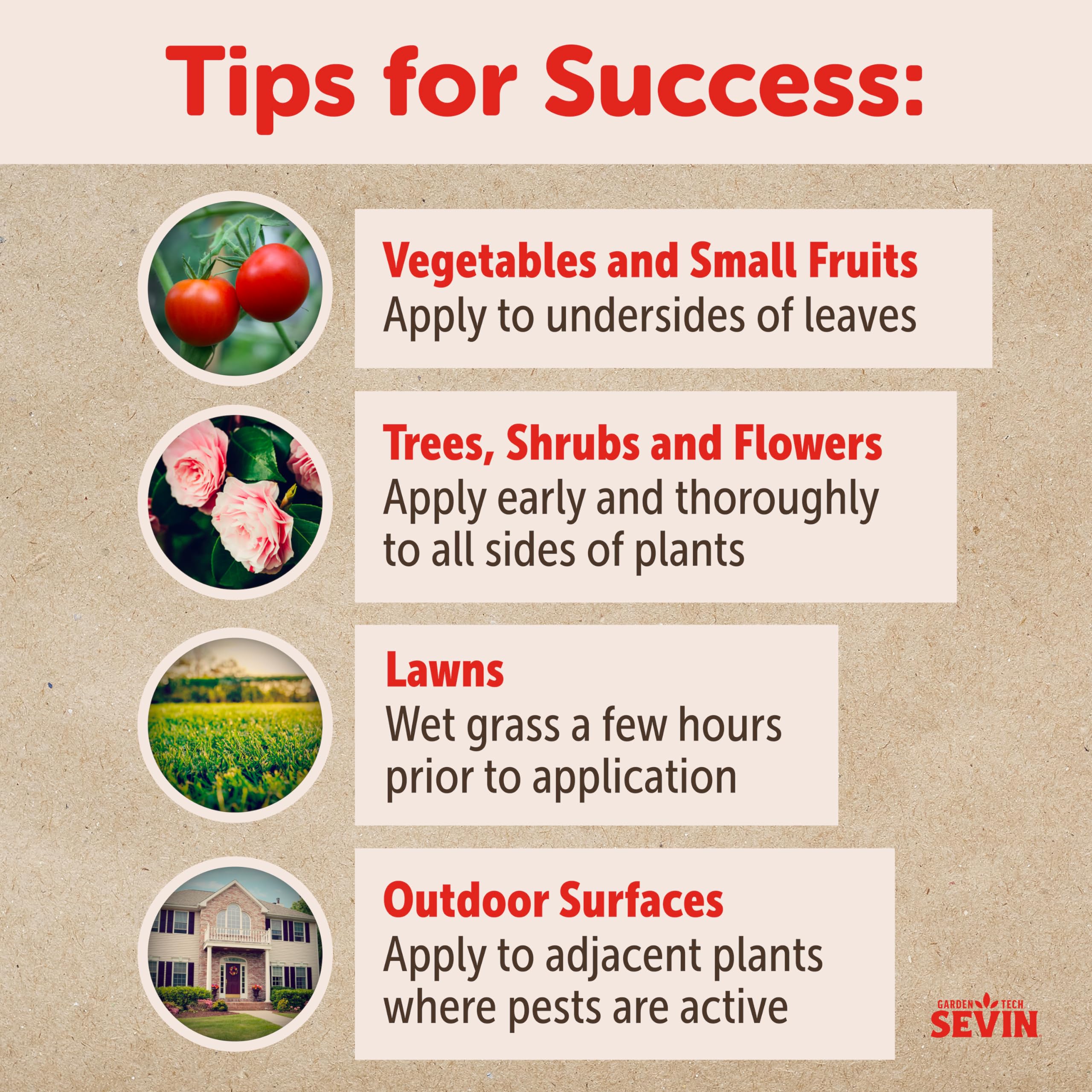 Sevin kills pests on contact for fast visible results
