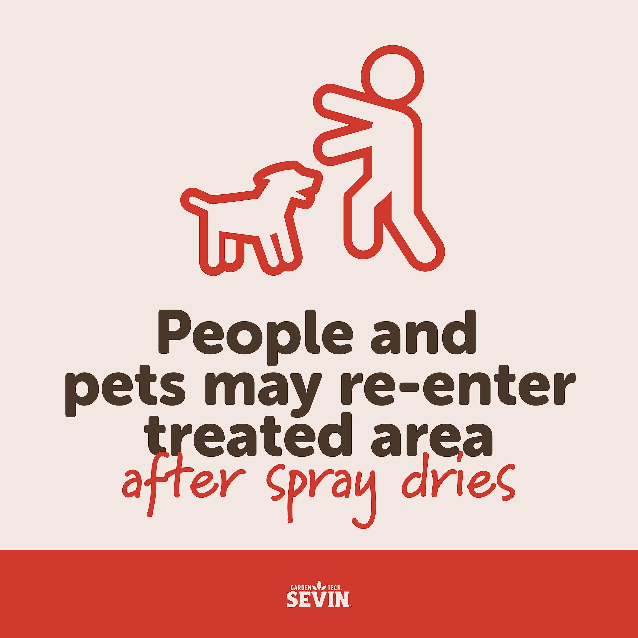 Sevin ready-to-use applied outdoors around the home