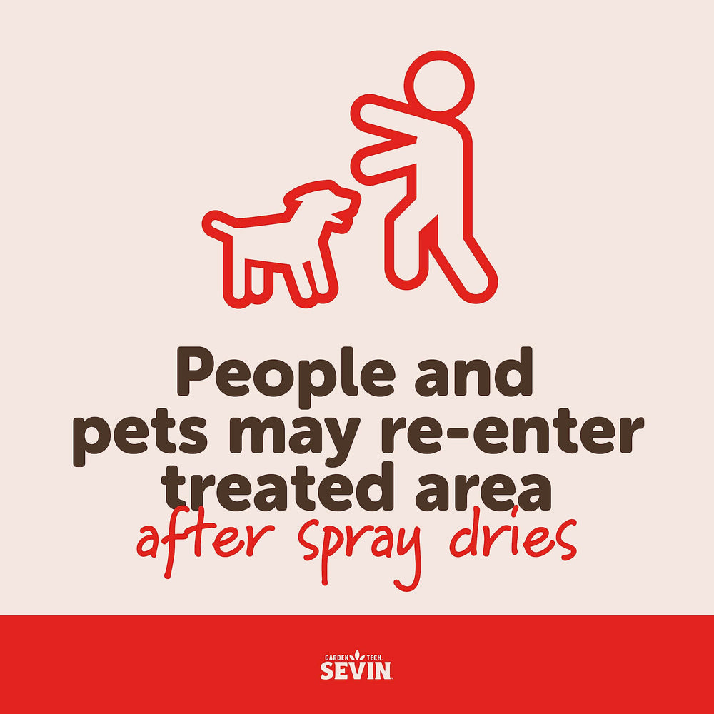 Sevin ready-to-use applied outdoors around the home