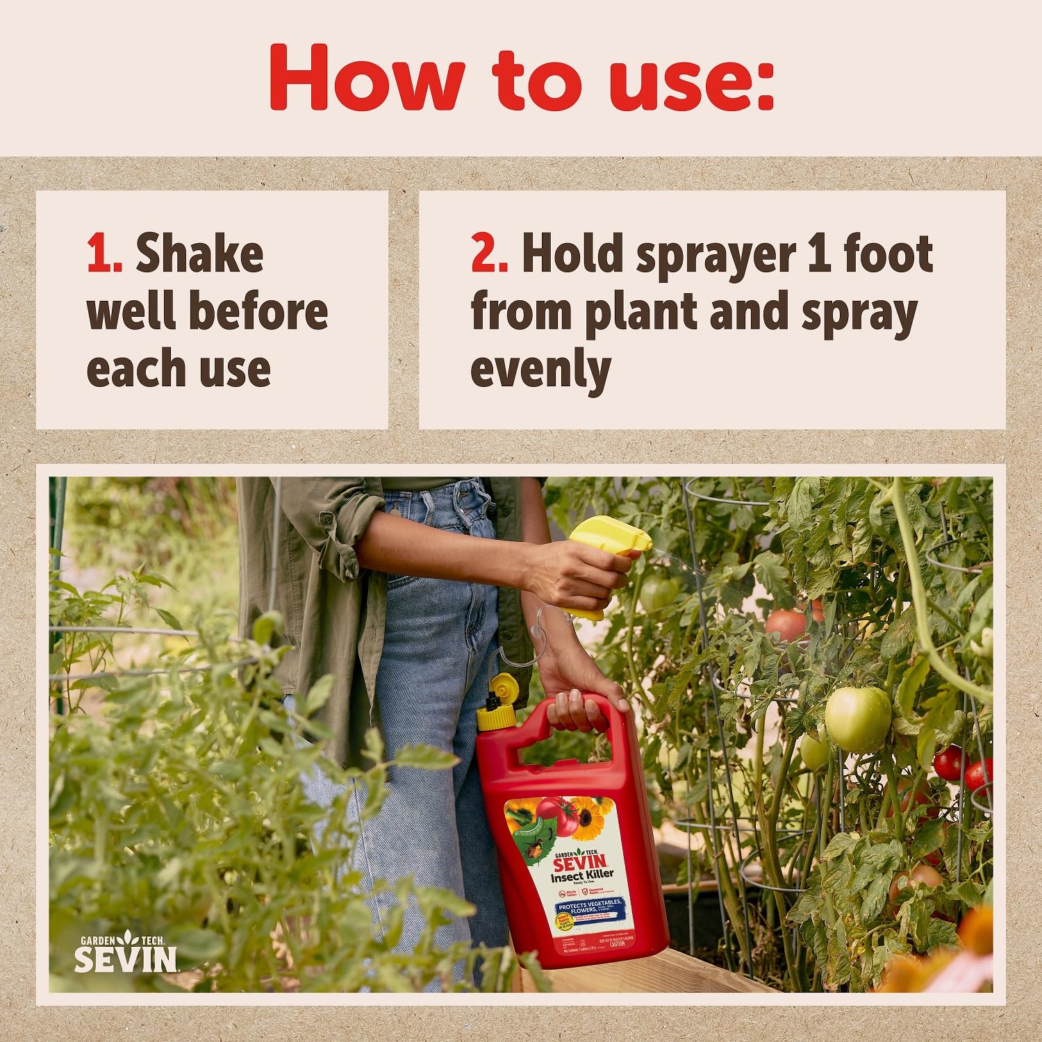 Sevin outdoor garden scene showing pest control