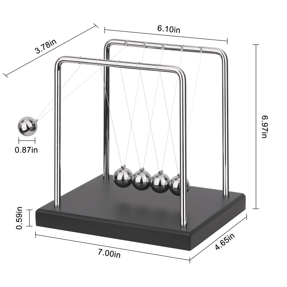 SEVNPRIME desk balance balls with a black base add elegant office decor.