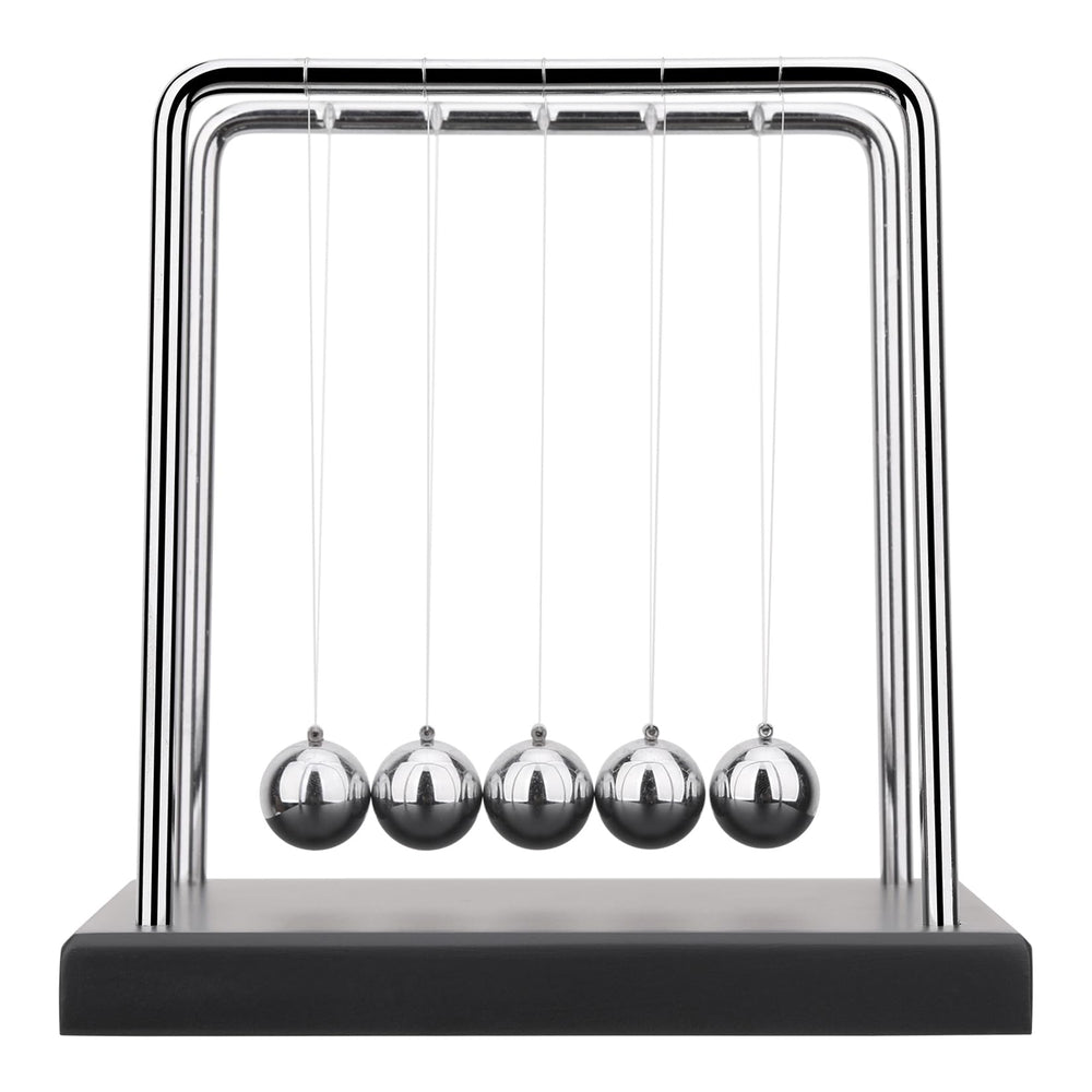 SEVNPRIME Newton's cradle pendulum shows energy conservation with a smooth, long swing.