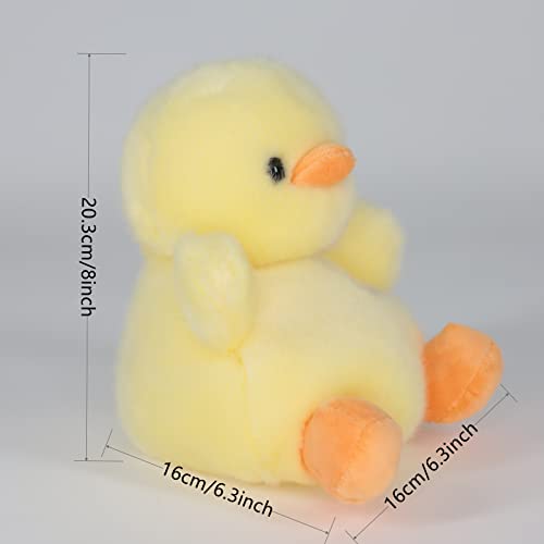 Sew Butiful Duck plush, side view, lightweight play partner for kids
