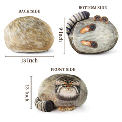 Sew Butiful Pallas Cat 18in side view plush, soft cuddle buddy for sofa and bed.