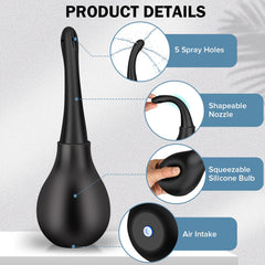 SewXew douche nozzle 360-degree cleaning with five spray holes