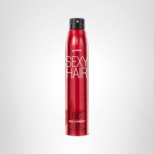 SexyHair Big Get Layered 8 oz bottle for on-the-go styling.