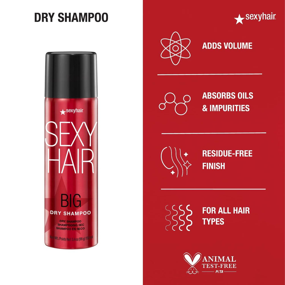 SexyHair Big Dry Shampoo ideal for life on the move and busy mornings.