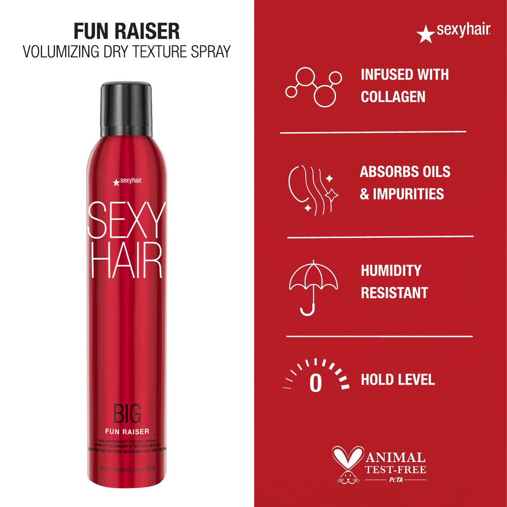 Hair boosted with Big Fun Raiser for added body and movement.