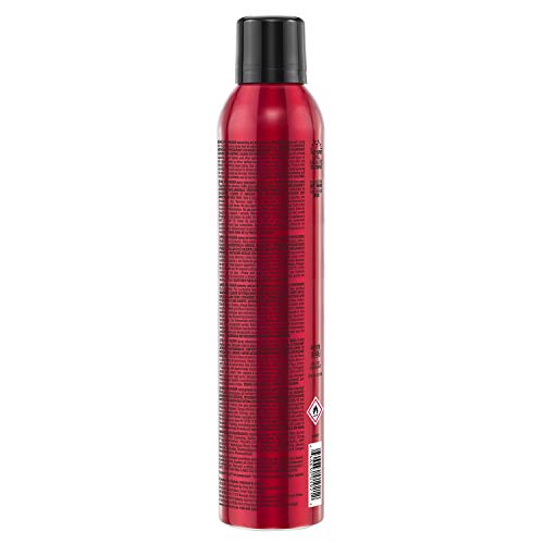 Spray nozzle in action delivering texture for a tousled, voluminous look.