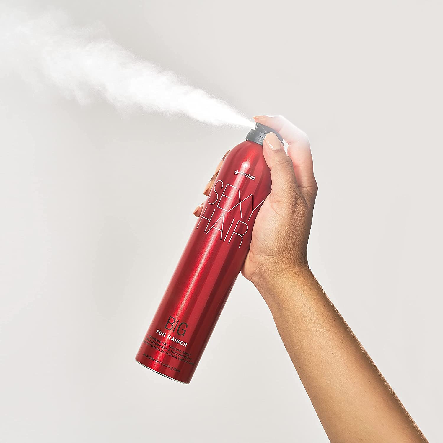 Texture spray mist defines style for easy, lightweight texture.