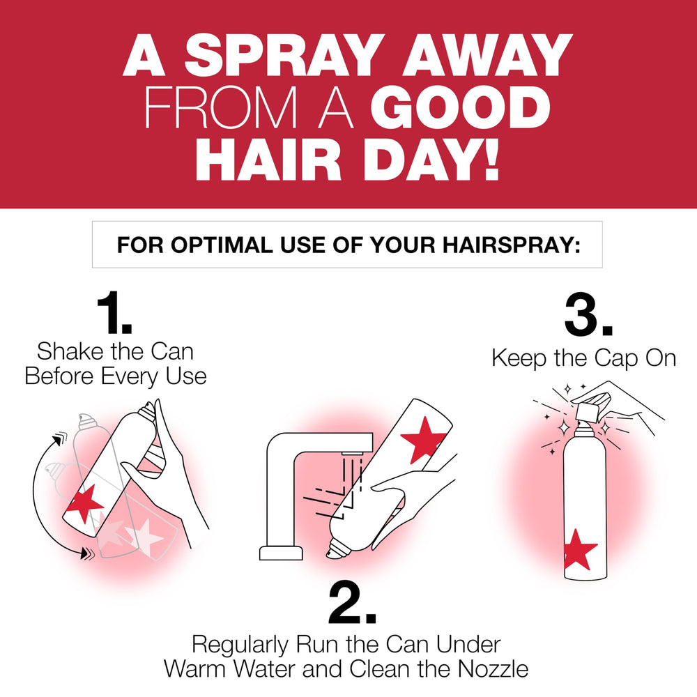 SexyHair Big Spray & Play long-hold design promises all-day styling control.