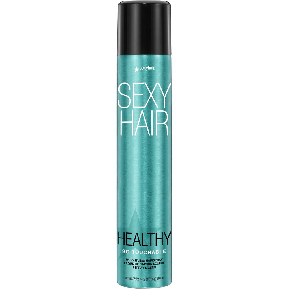 SexyHair Healthy So Touchable bottle shows weightless hold for effortless styling.