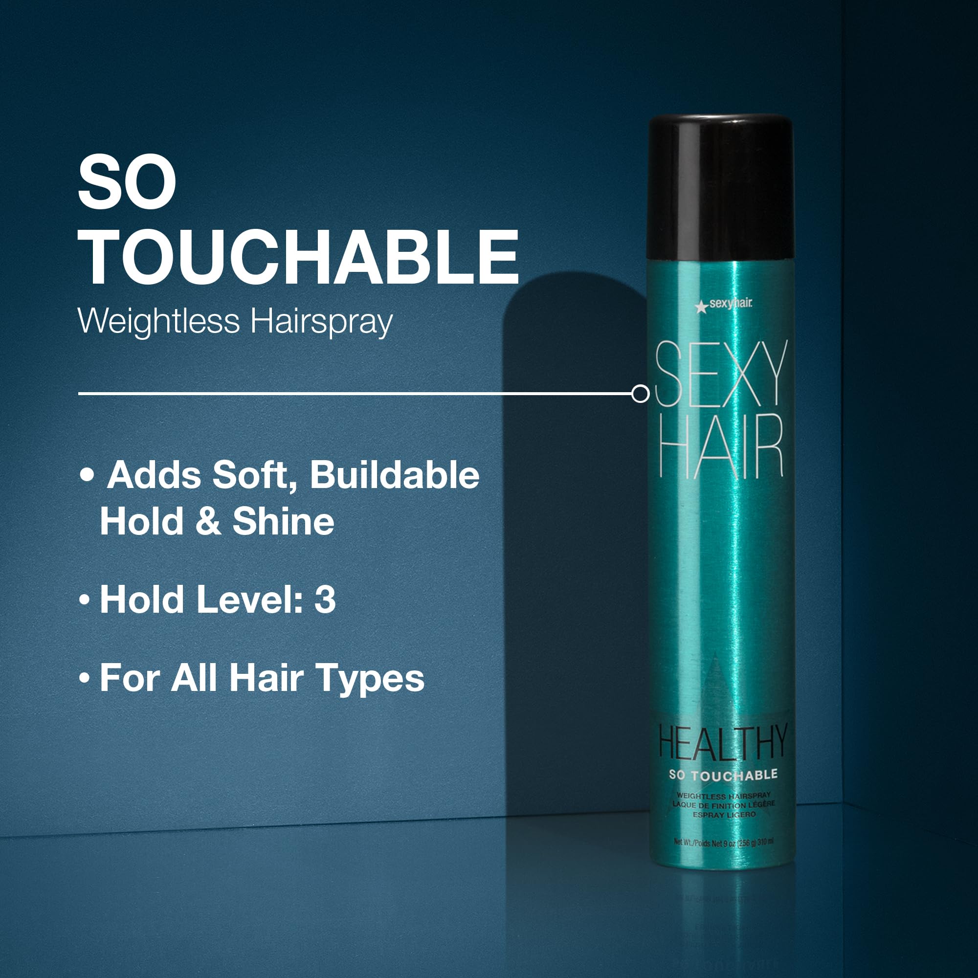 SexyHair Healthy So Touchable hair-movement captures bounce and natural texture.