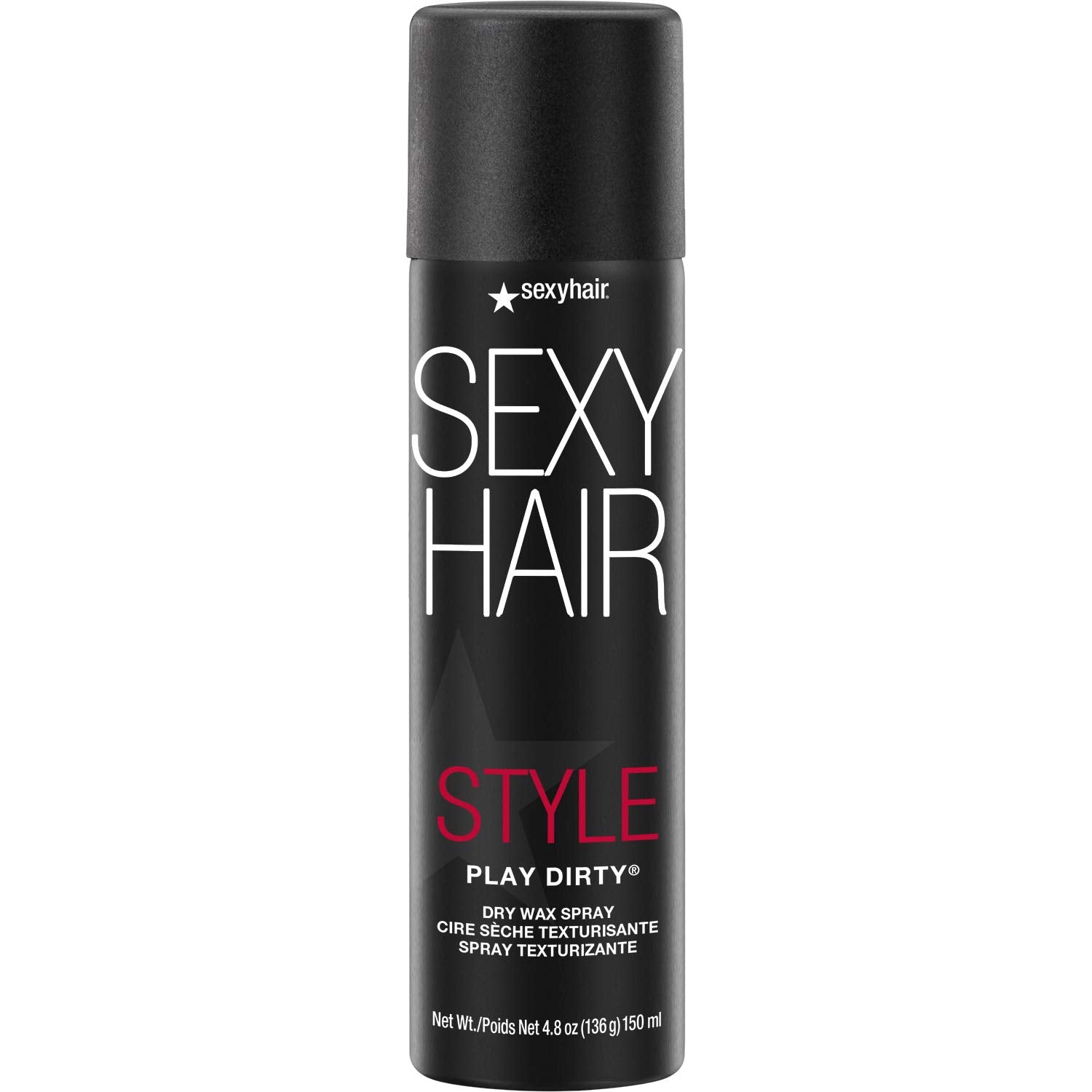 SexyHair Style Play Dirty Dry Wax Spray bottle showing texture and hold.