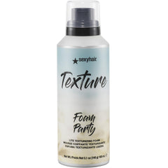 SexyHair Texture Foam Party Lite bottle shows lightweight texture for touchable styling.