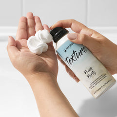 SexyHair Texture Foam Party Lite nozzle in use demonstrates buildable hold.