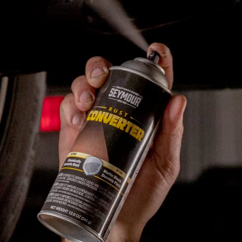 Seymour 16-45 rust converter moisture-resistant black coating.