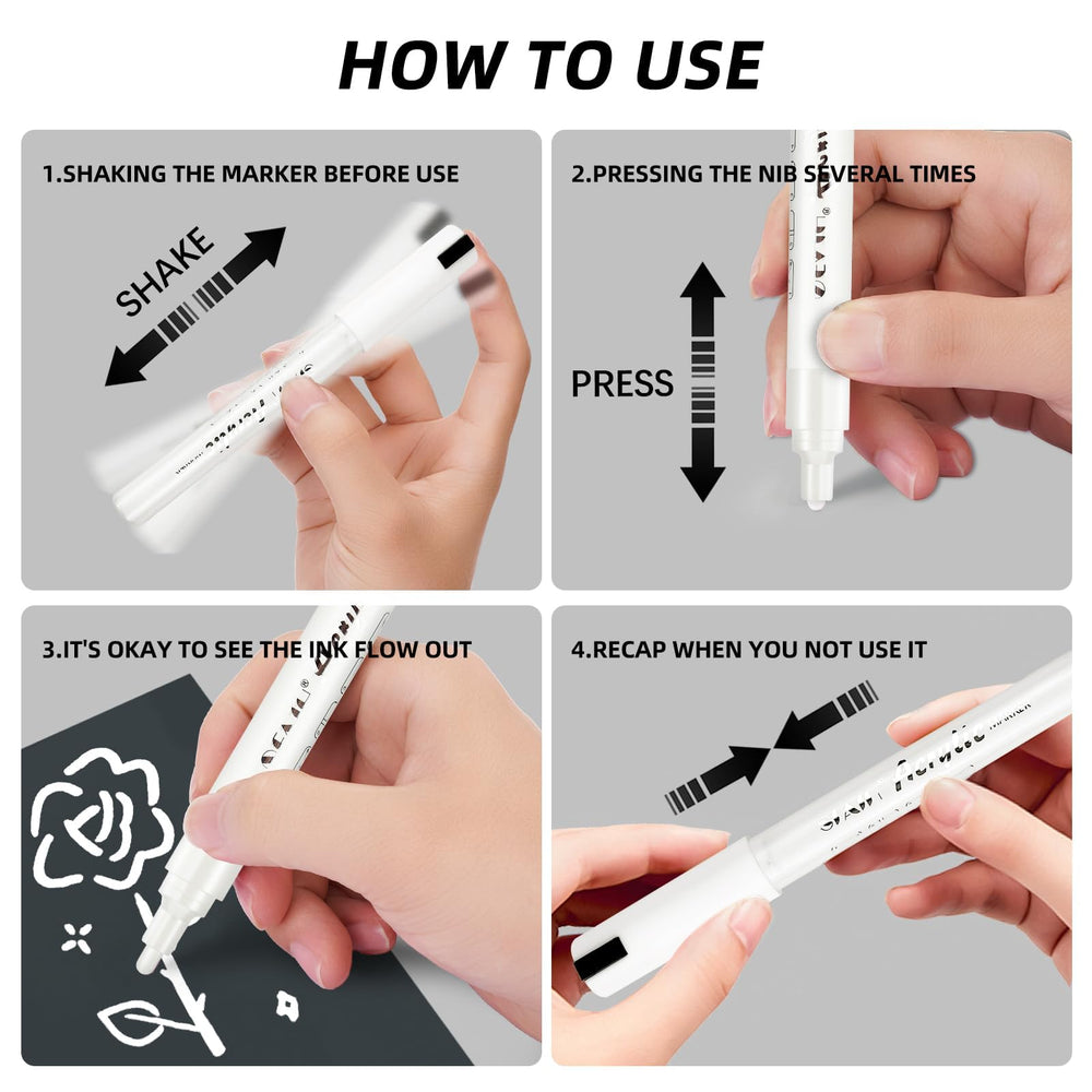 SFAIH gift-boxed white paint markers ideal for gifting artists