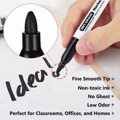 SFAIH black dry erase marker with fine tip for precise writing on whiteboards.