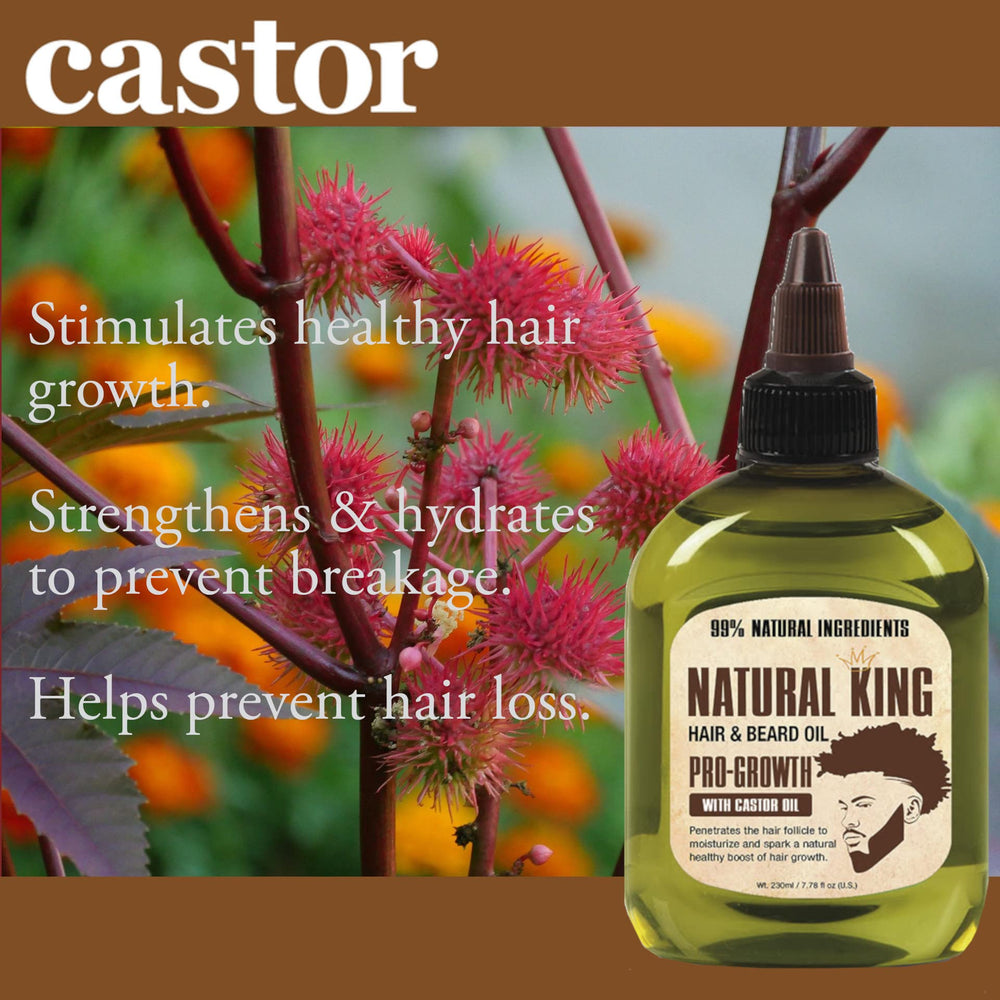 SFC Natural King Pro-Growth oil reaching hair roots to refresh strands