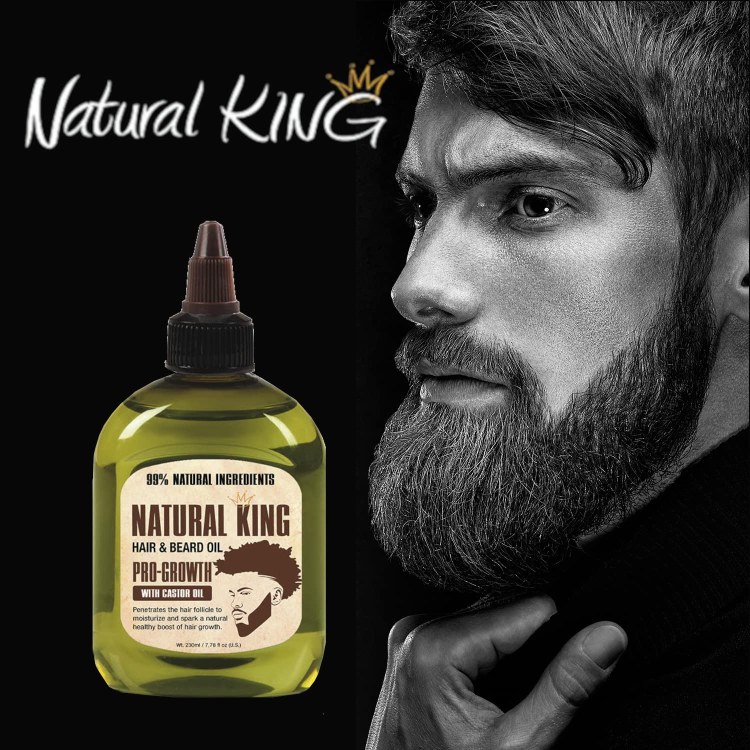 SFC Natural King Pro-Growth clear formula offers a smooth texture