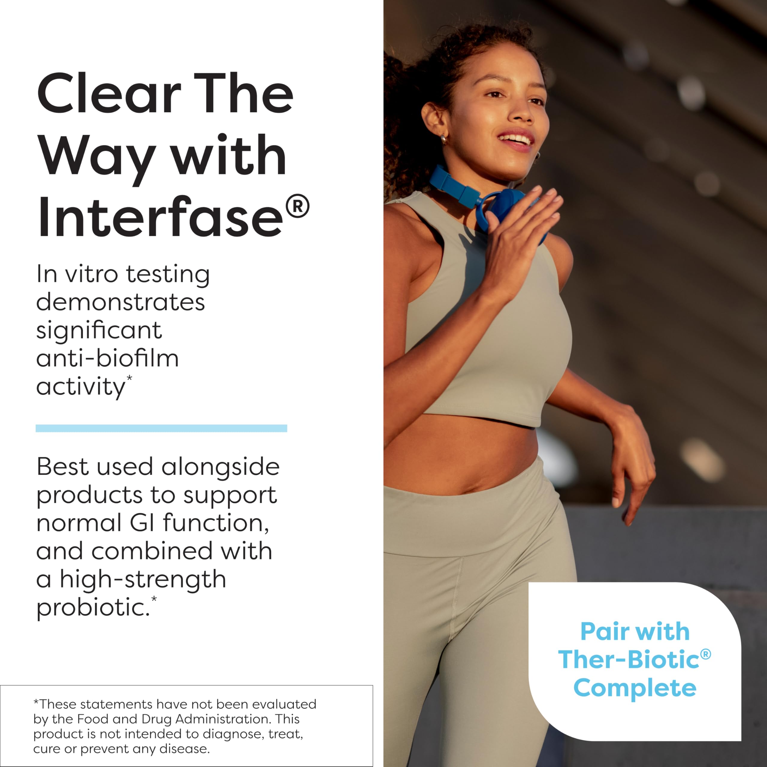 SFI Health Interfase Plus digestive enzymes image indicates potential support for gut comfort
