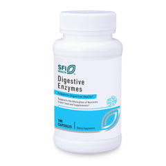 SFI Health Klaire Labs Digestive Enzymes bottle front showing enzyme blend for digestion support