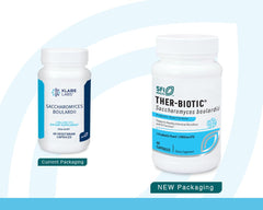 SFI Health Klaire Labs capsules closeup highlights 5B CFU for digestive comfort.