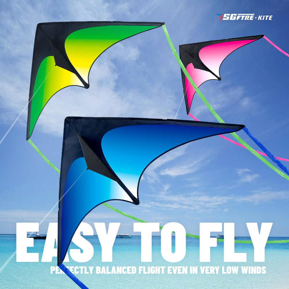SGftre Delta Kite with easy-assembly video for quick start.