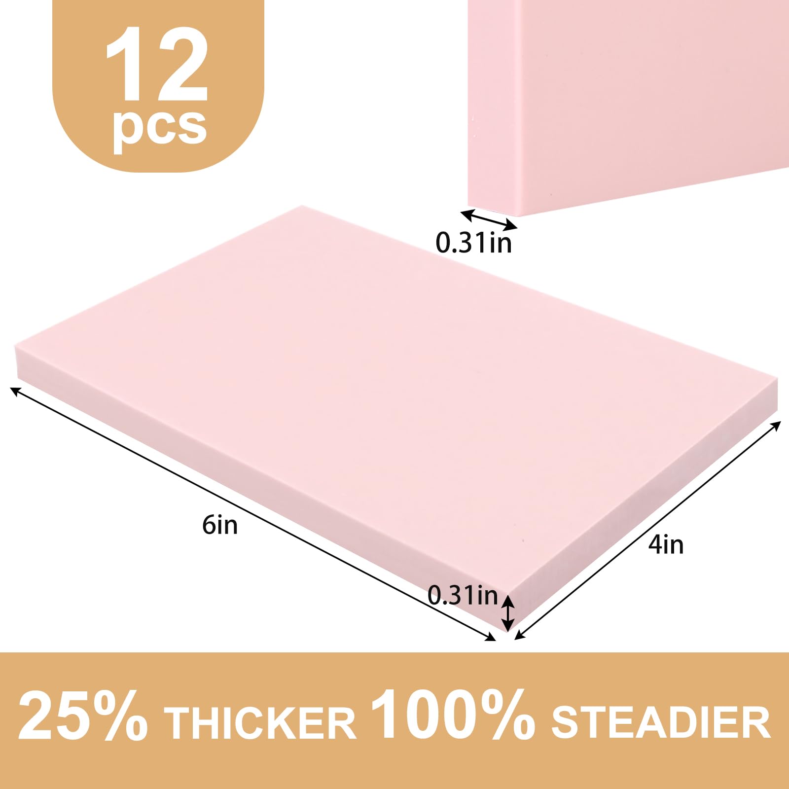SGHUO soft rubber carving block, 6x4 inches, smooth surface for easy engraving.