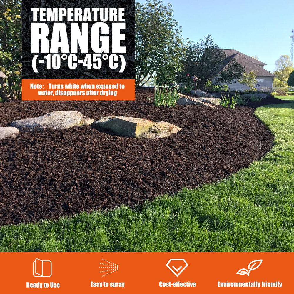 Shabebe Mulch Glue keeps pet-safe, non-toxic formula on outdoor surfaces.