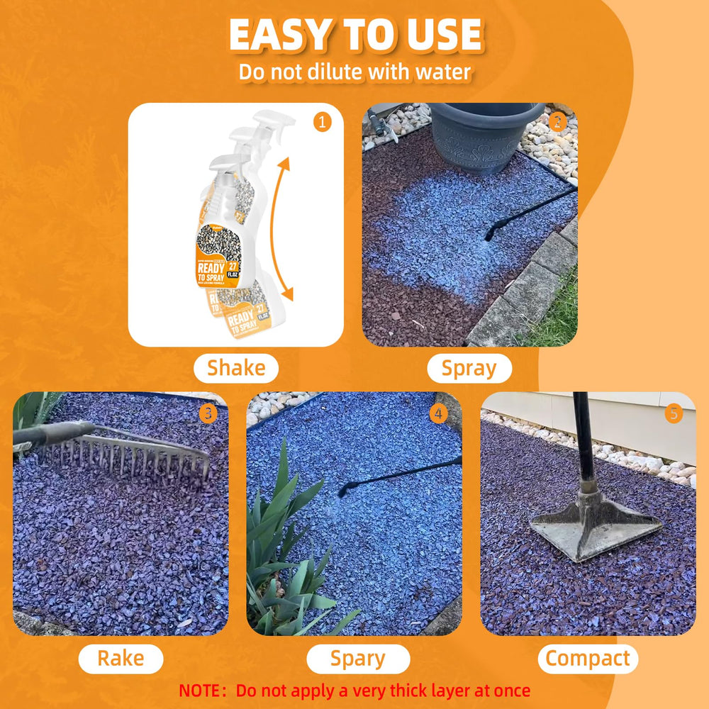 Shabebe Rock Glue ready-to-use system reduces mess during install.
