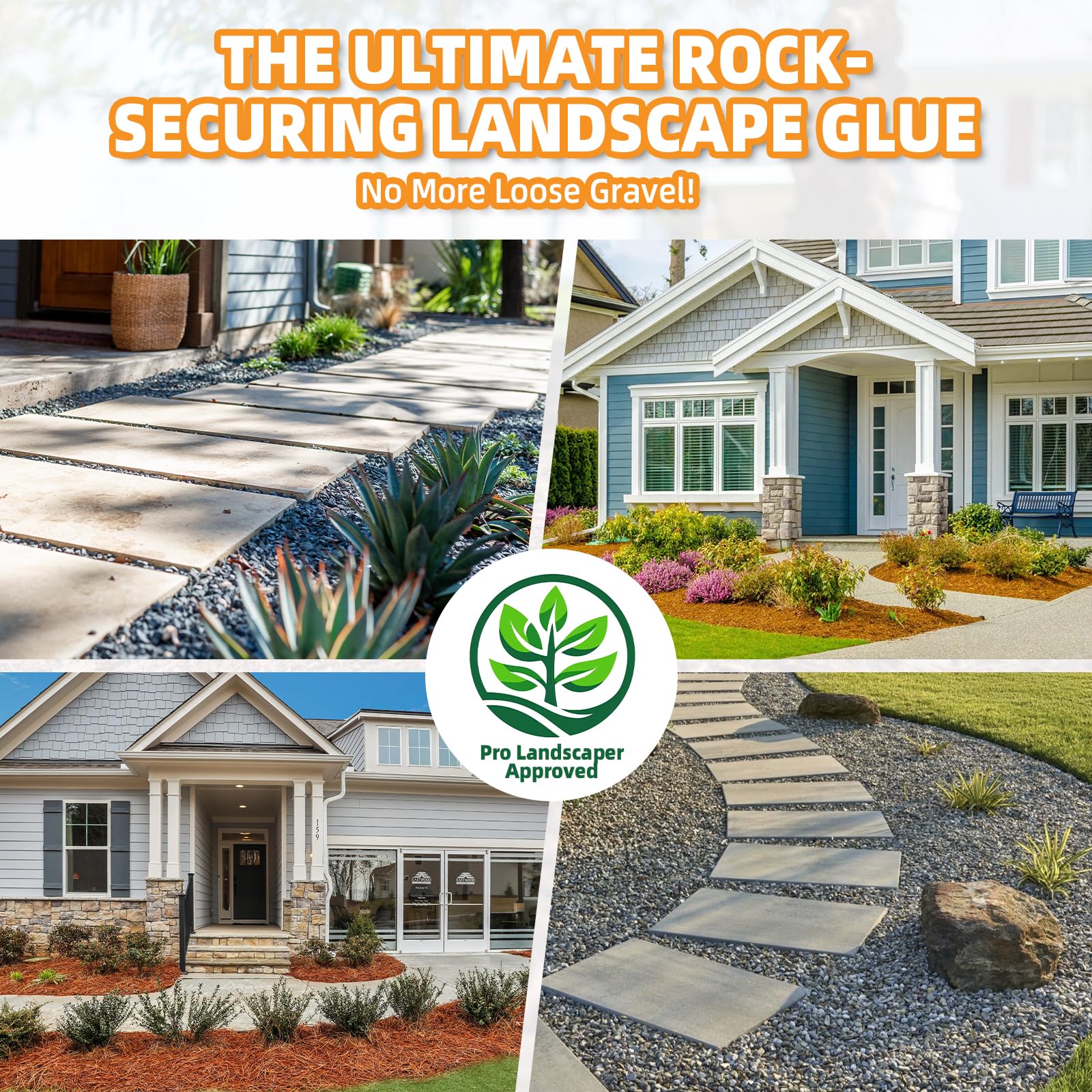 Shabebe Rock Glue weather resistance helps paths endure seasons.