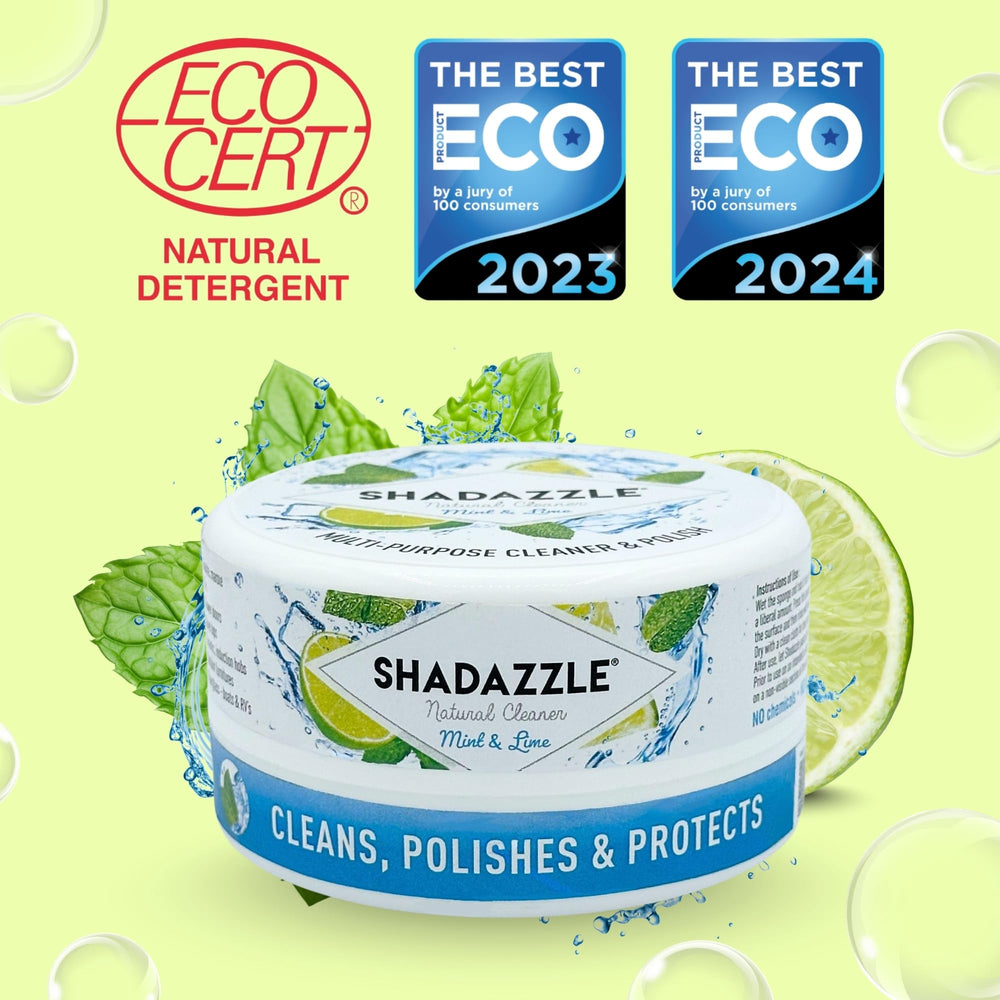 Shadazzle on porcelain tiles provides gentle deep-clean action