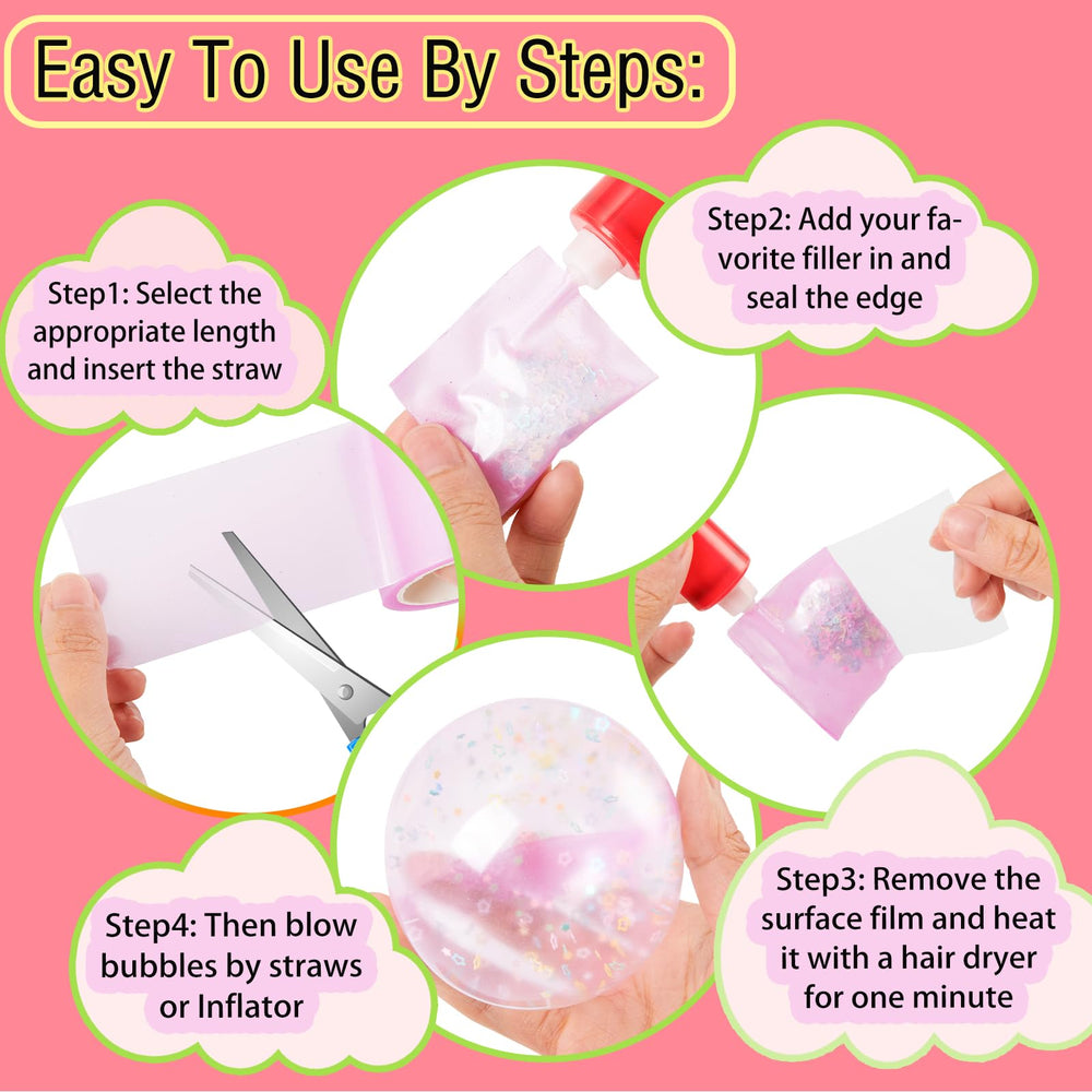 Shaguanchang Nano Tape Bubble Kit colorful clays for versatile DIY projects.