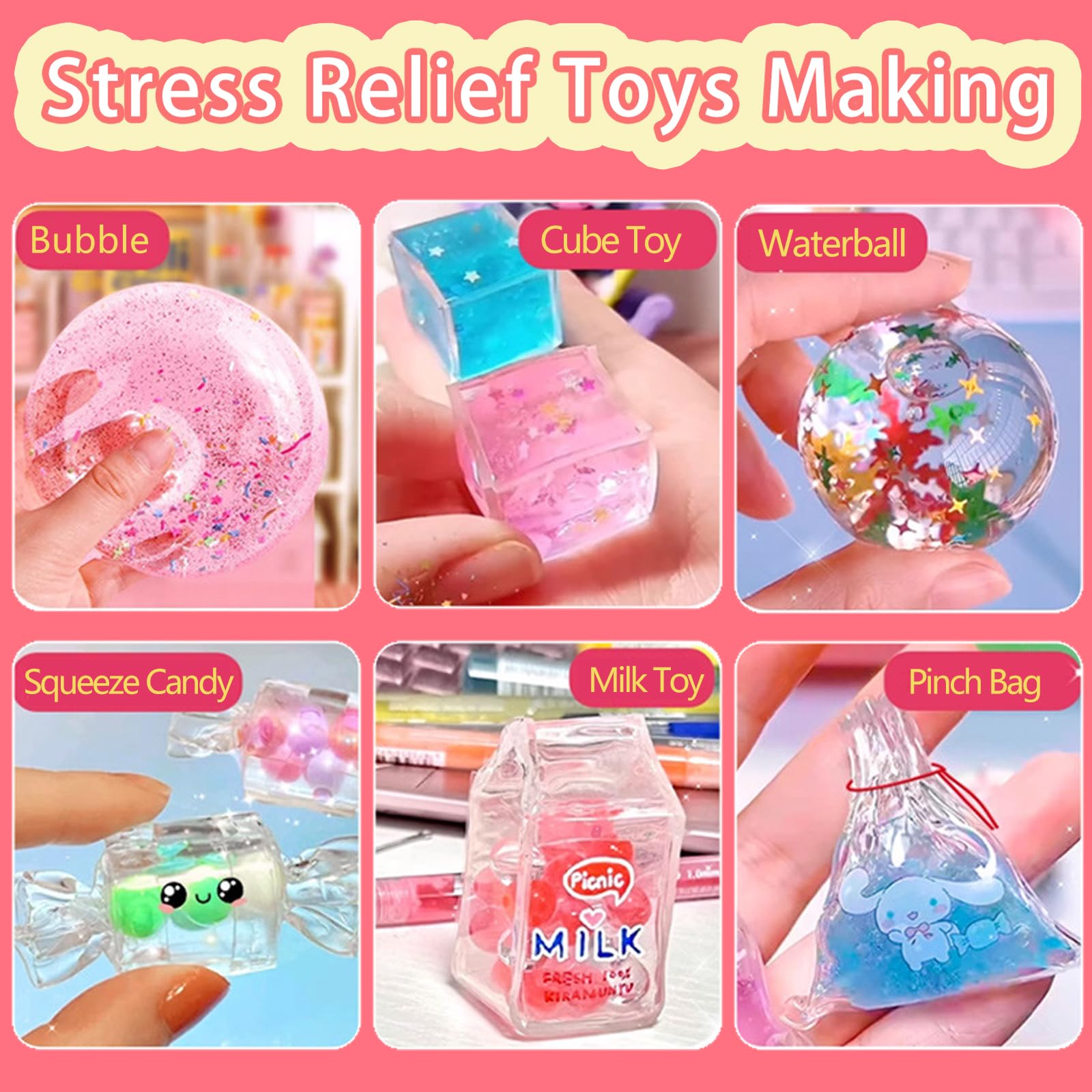 Shaguanchang Nano Tape Bubble Kit foam pearls add tactile fun for crafts.