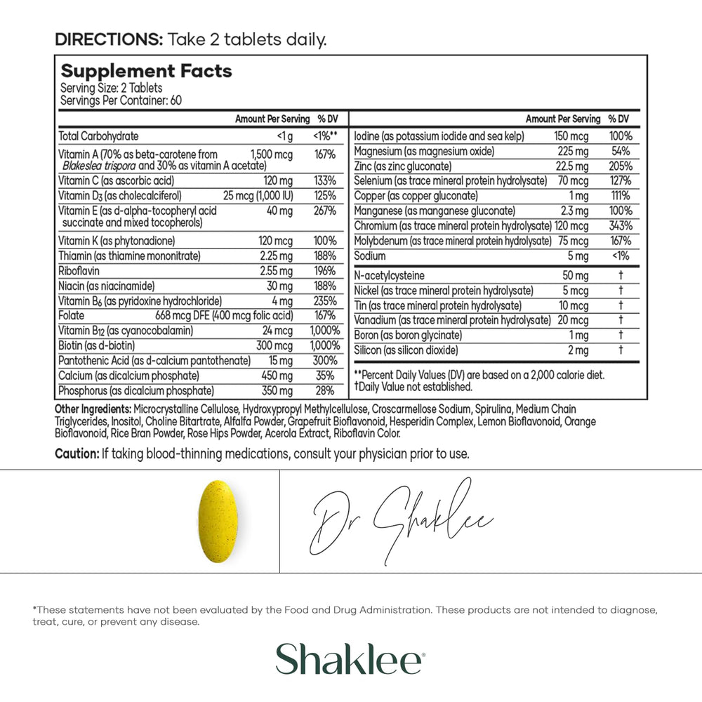 Shaklee Vita-Lea Gold bottle on desk illustrates easy daily integration into routine.