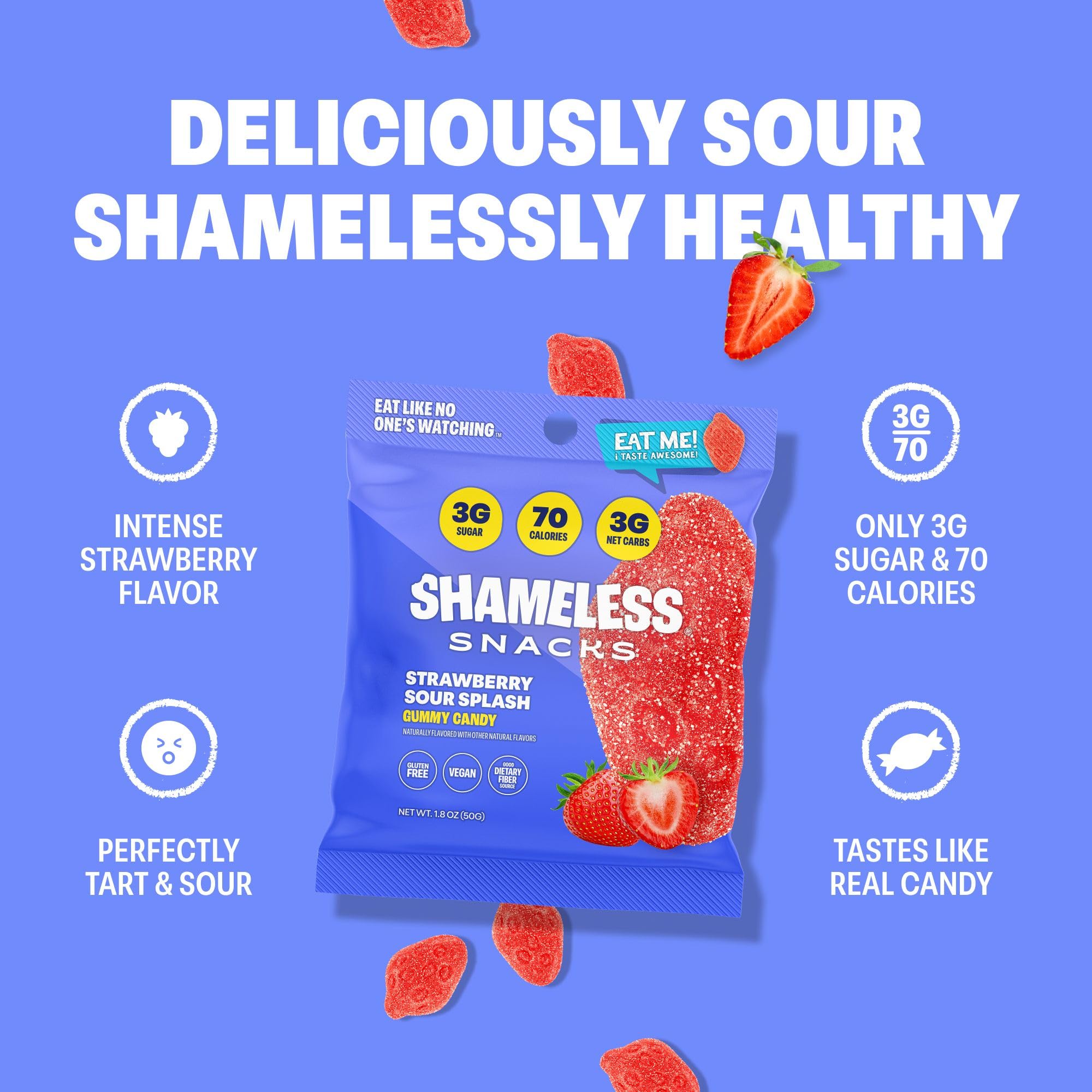 Shameless Keto Low Sugar 80 Cal per Bag featured for portion-controlled snacking