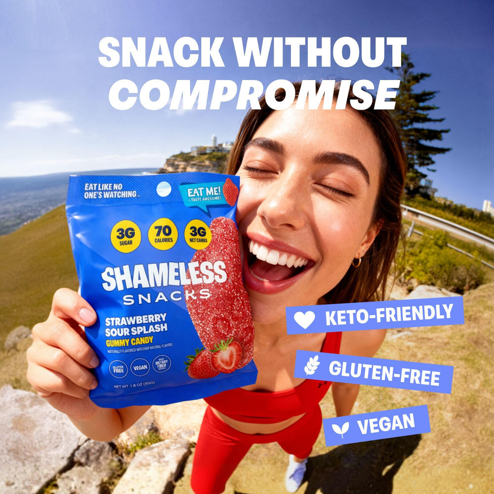 Shameless On-the-Go Snack Bag ready for work, school or gym breaks