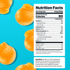 Shameless Orange Blossom gummies close-up highlighting soft chewy texture.