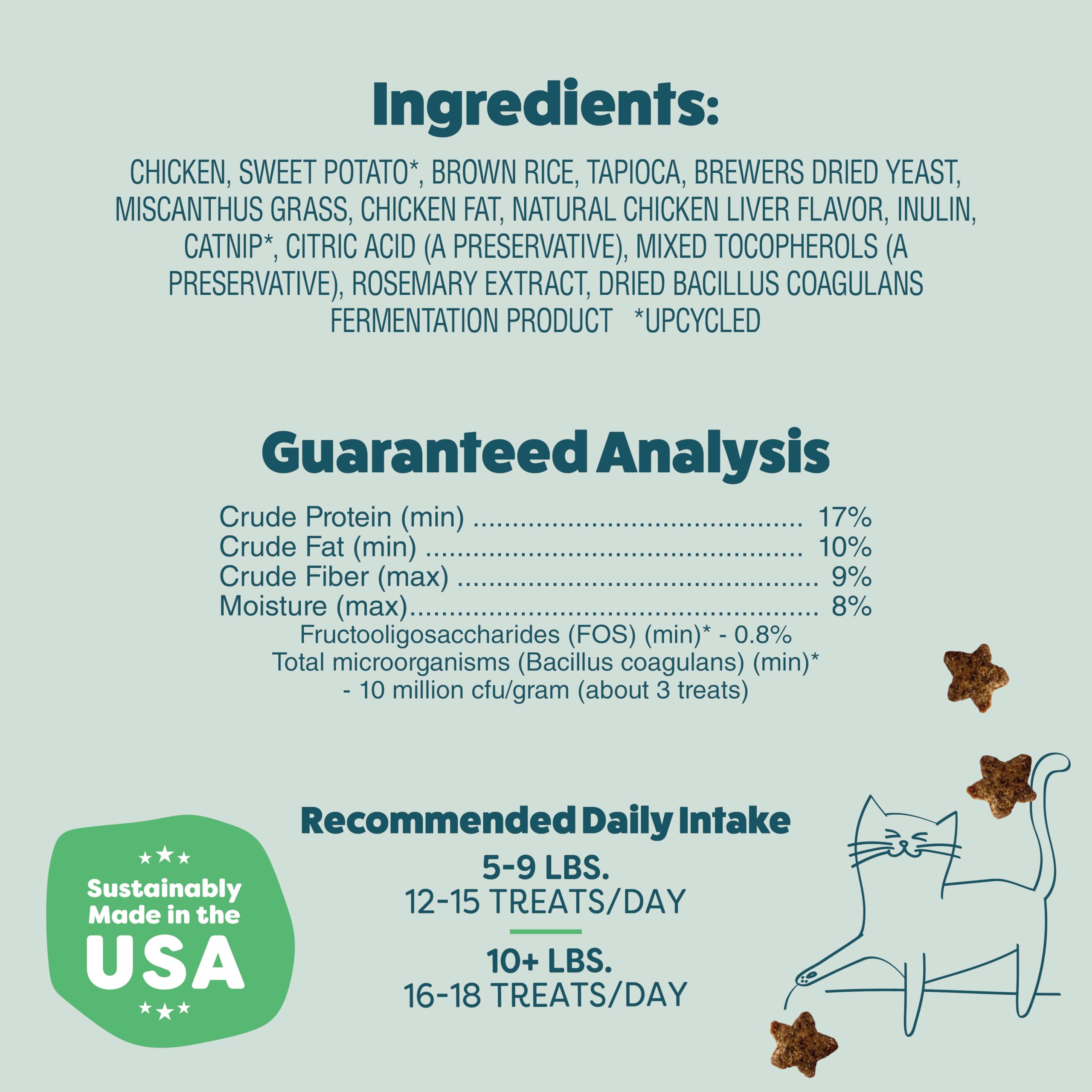 Shameless Pets low-calorie treats offer 1.5 calories per piece.
