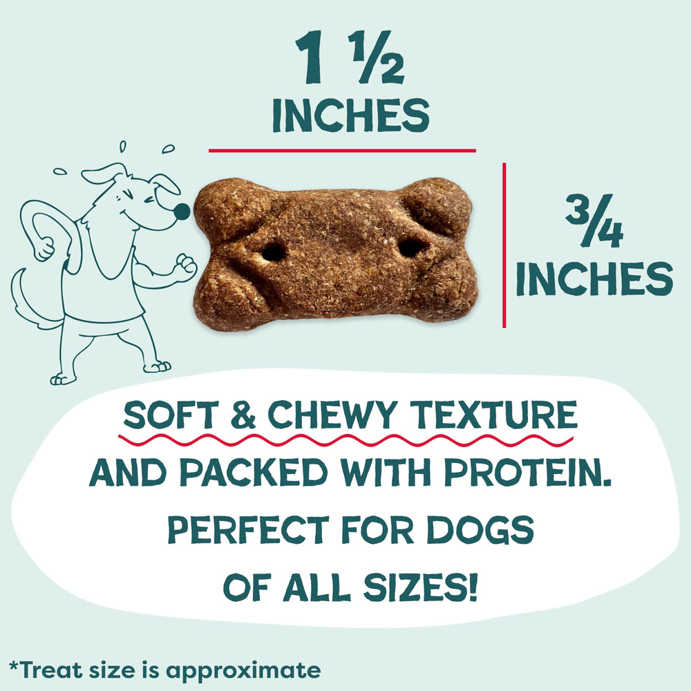 Shameless Pets Soft Chewy Treats close-up highlighting tender texture for gentle chewers