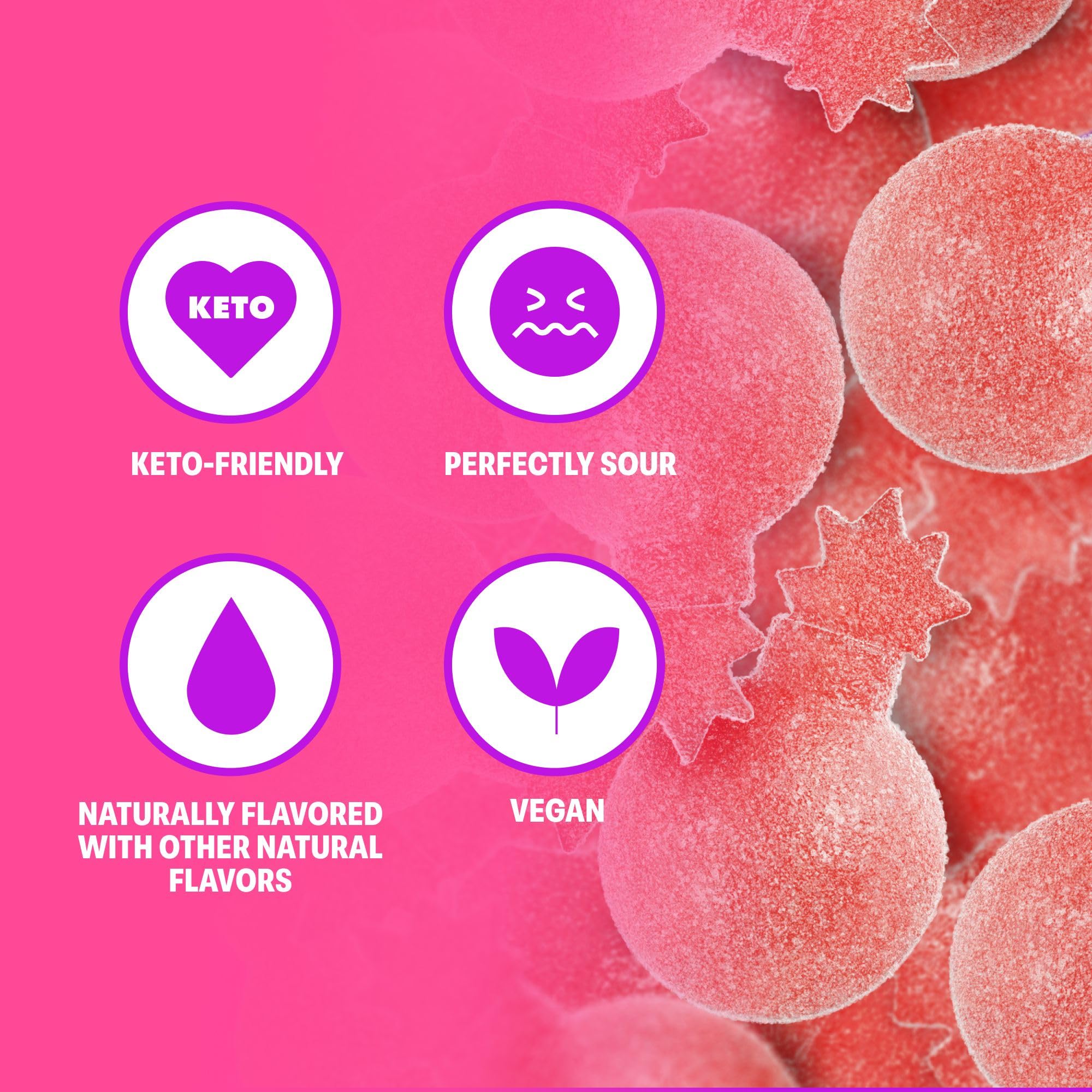 Shameless Sour Cherry Bomb nutrition facts graphic