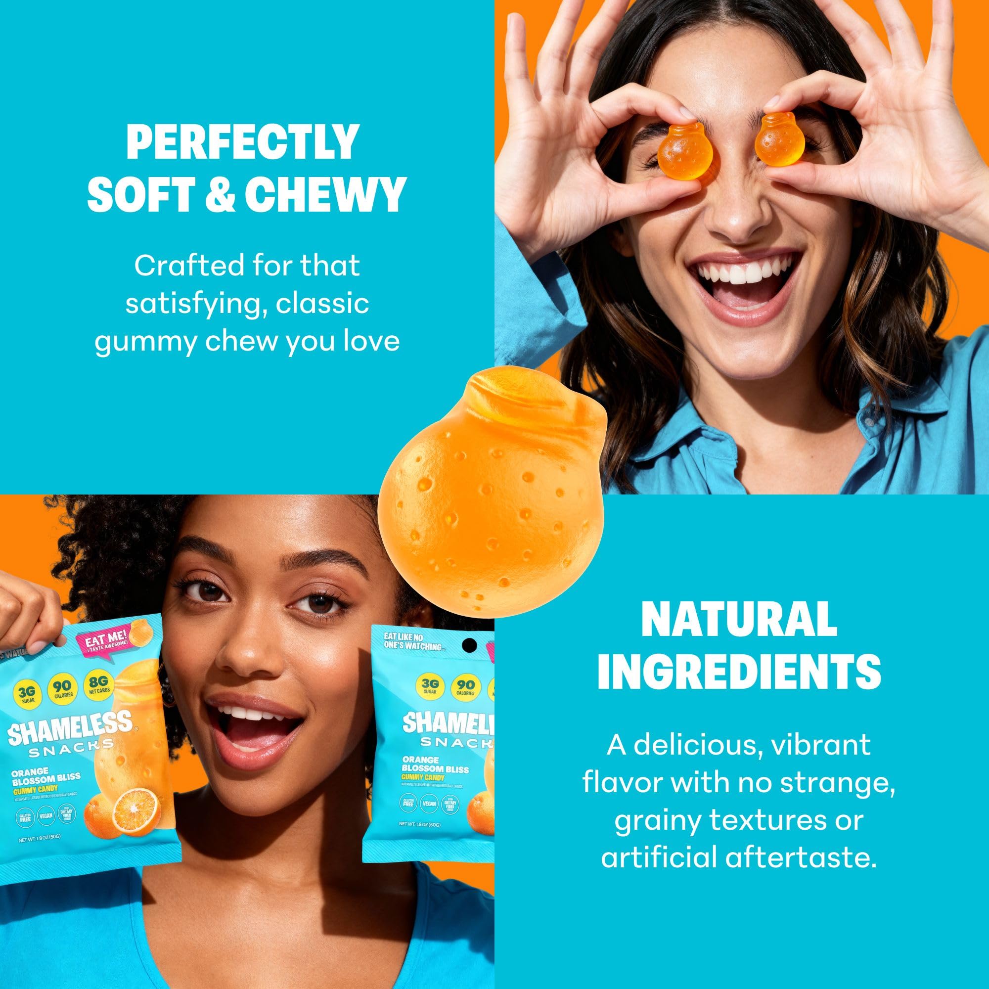 Shameless sugar-free candy suitable for keto and vegan diets.