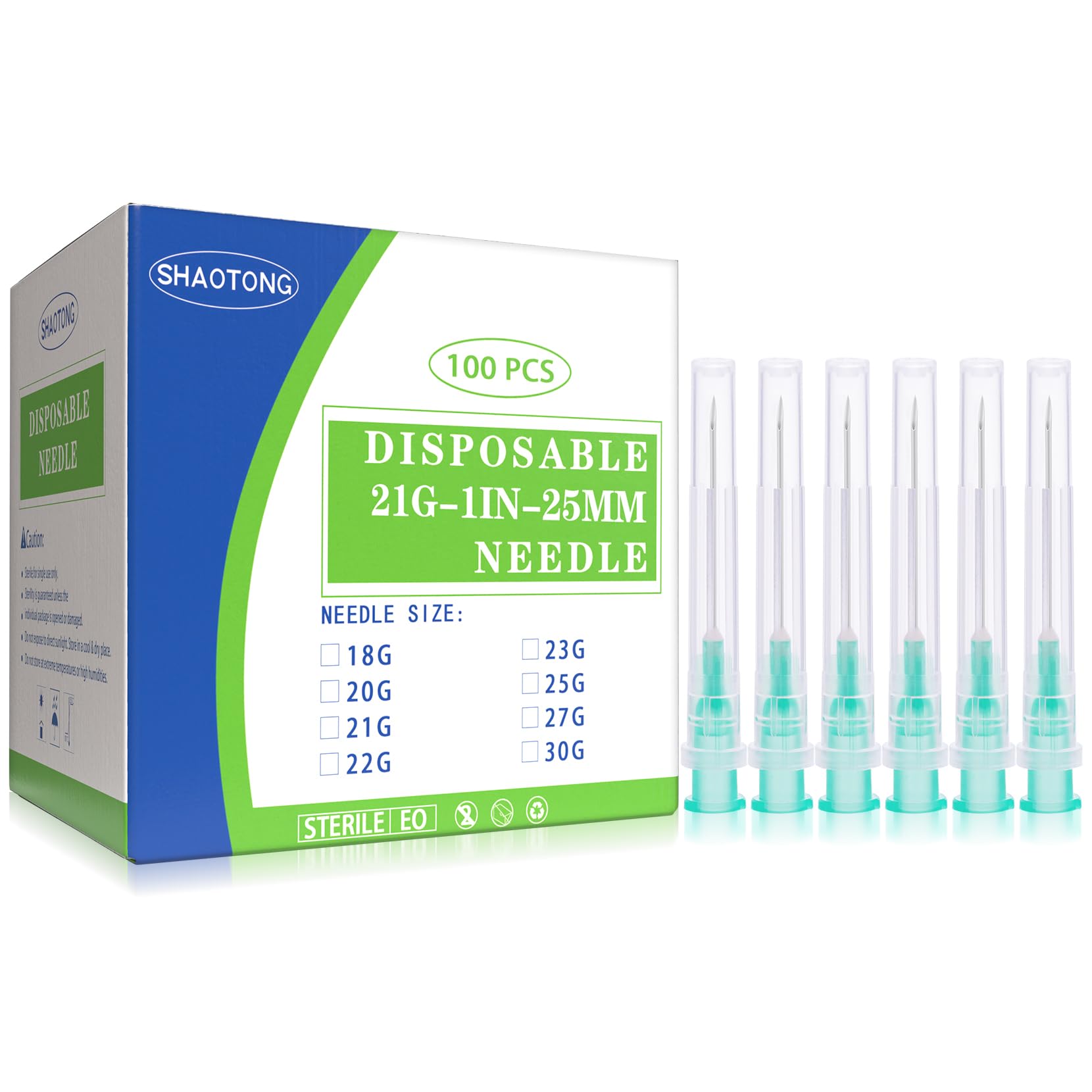 SHAOTONG 21G 1in luer lock cap for secure sealing in lab use