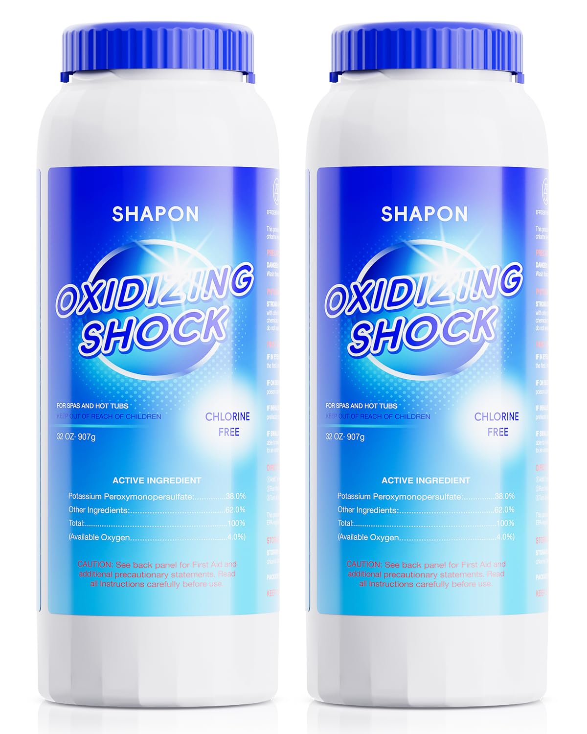 SHAPON 32 oz hot tub shock pour for quick water refresh and clarity