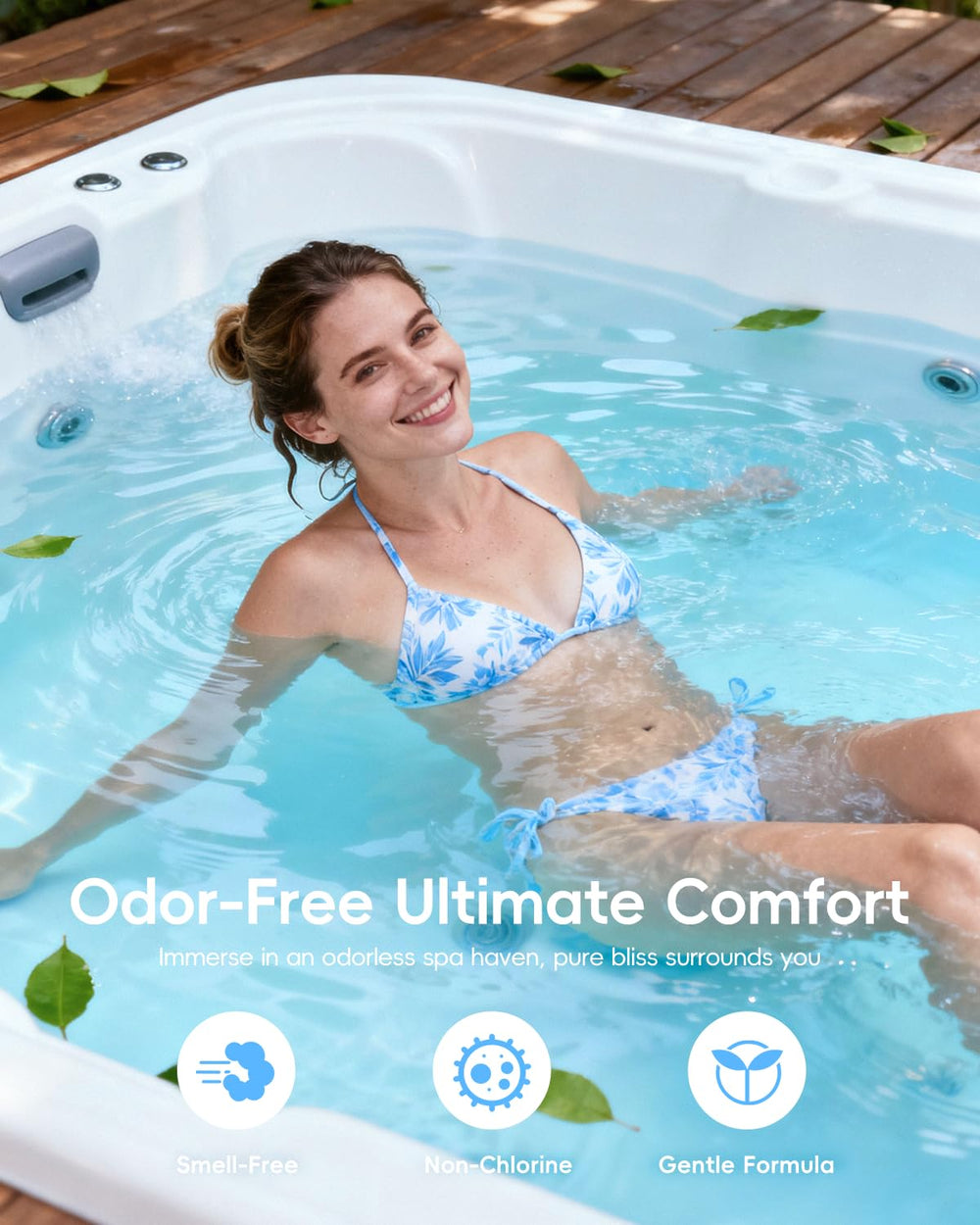 SHAPON water clarity with spa shock maintains inviting water