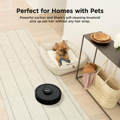 Shark AI Ultra Robot Vacuum matrix-clean close-up shows multi-pass coverage for thorough cleaning.