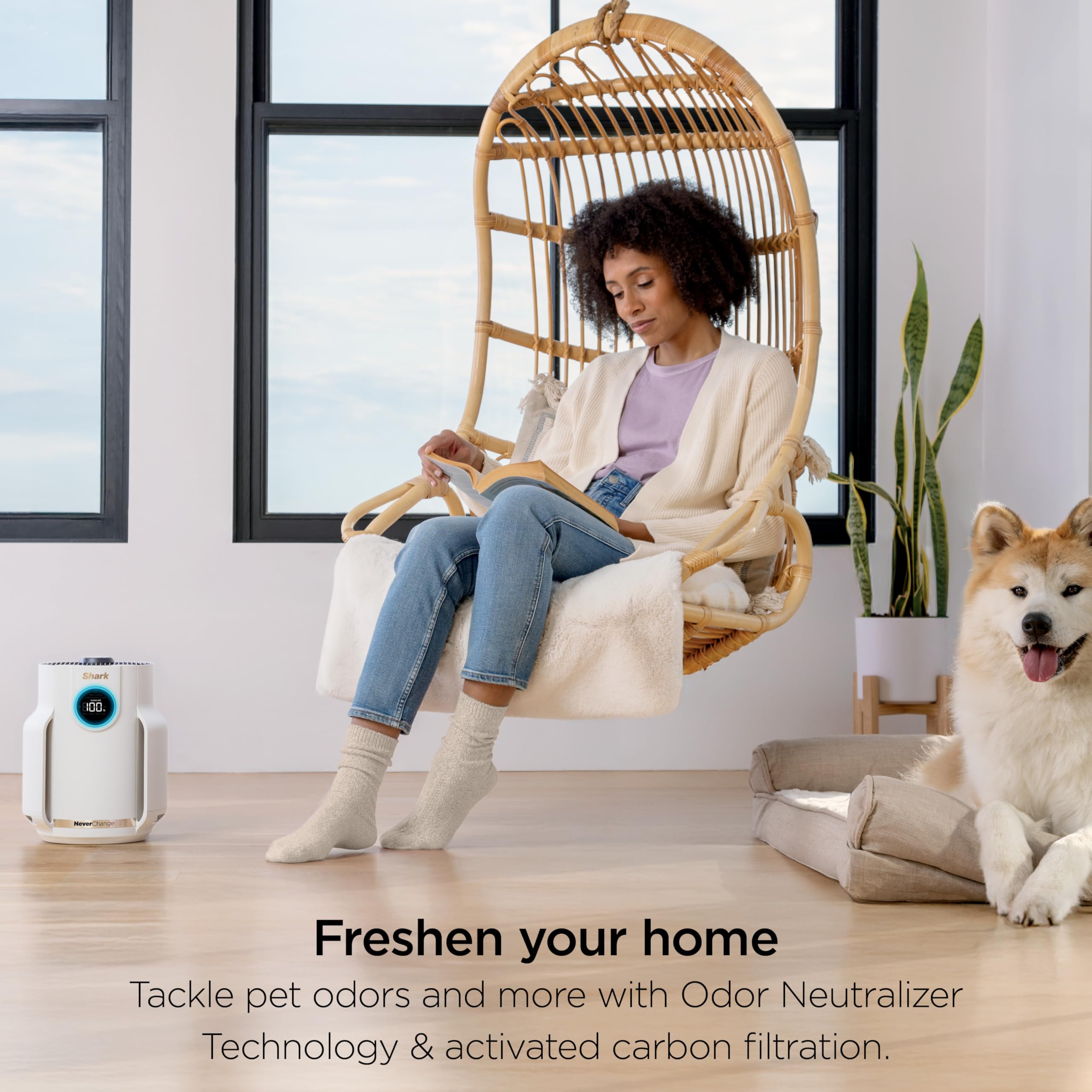 Shark NeverChange Compact Pro nursery use supports clean air for babies.