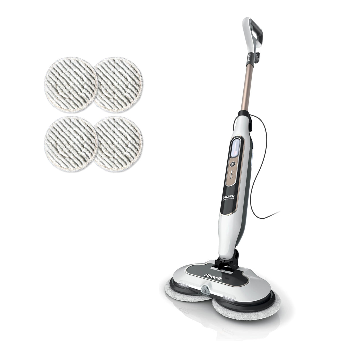 Shark Steam & Scrub front view showing ergonomic design for comfortable cleaning